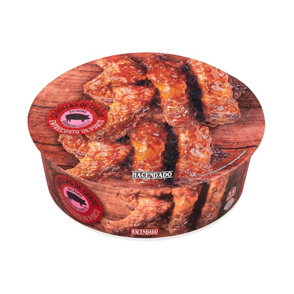 Imagen de Costillas de cerdo a la barbacoa cortadas Hacendado