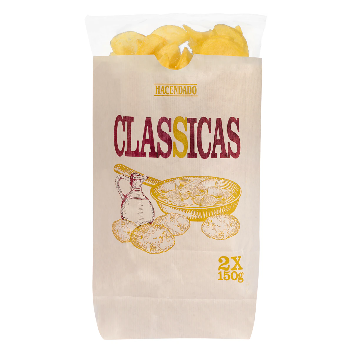 Patatas fritas clásicas Hacendado – Mercadona – صورة إعلانية للمنتج