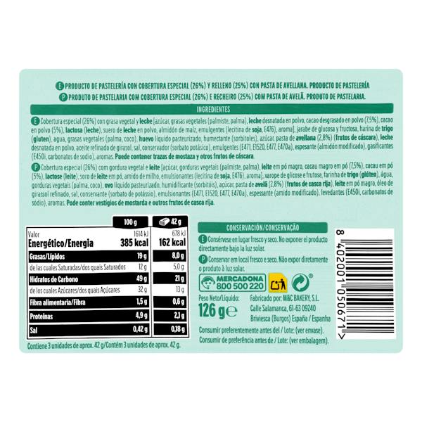 Etiqueta / ingredientes