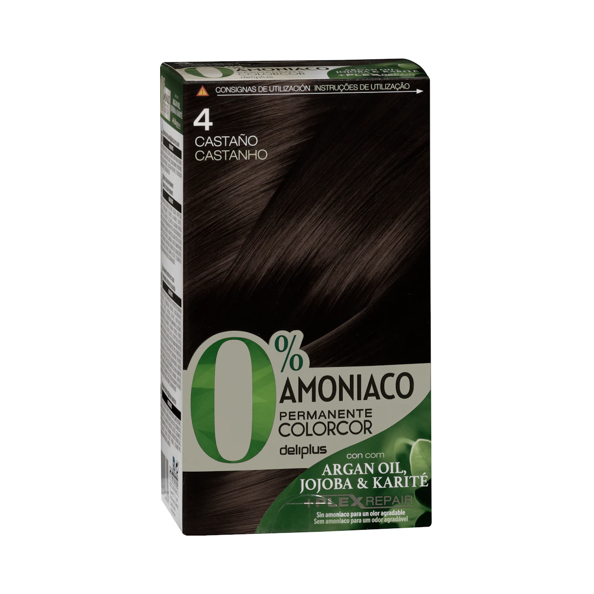 Coloración permanente 4 castaño 0% amoníaco Colorcor – Mercadona – صورة إعلانية للمنتج