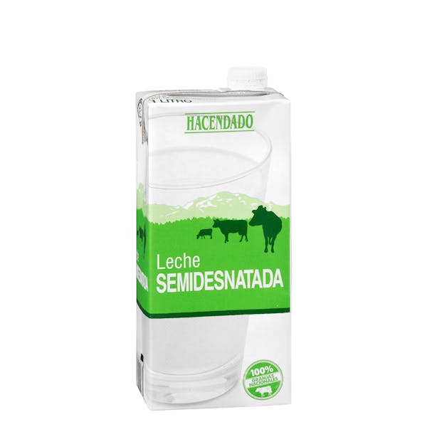 Leche semidesnatada Hacendado