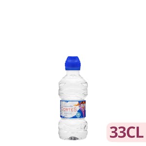 Agua mineral pequeña Cortes tapón infantil