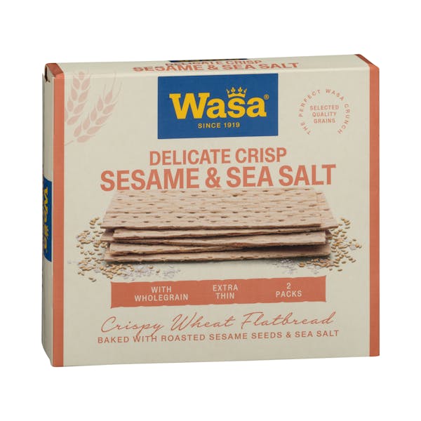 Imagen de Pan tostado fino con sésamo y sal marina Delicate Crisp Wasa
