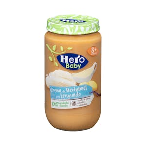 Papilla crema de bechamel con lenguado Hero baby +8 meses