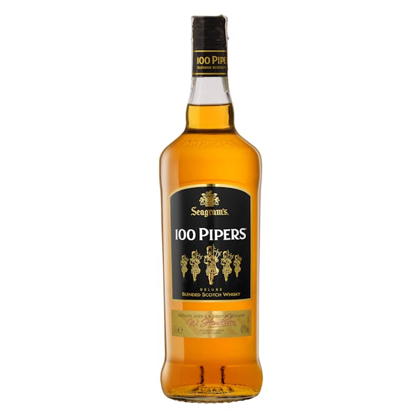 Whisky escocés 100 Pipers Seagram's