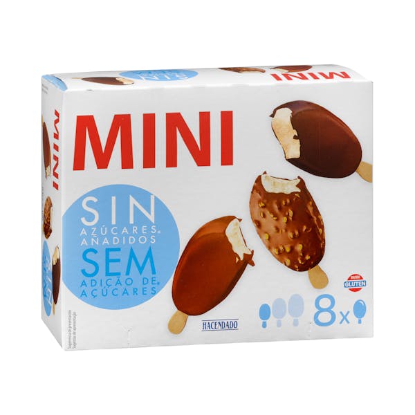 Imagen de Helado mini bombón Hacendado sin azúcares añadidos