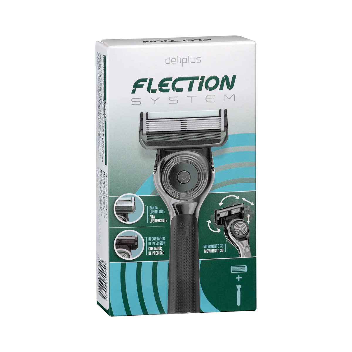 Maquinilla de afeitar recargable Deliplus Flection System 6 hojas – Mercadona – صورة إعلانية للمنتج