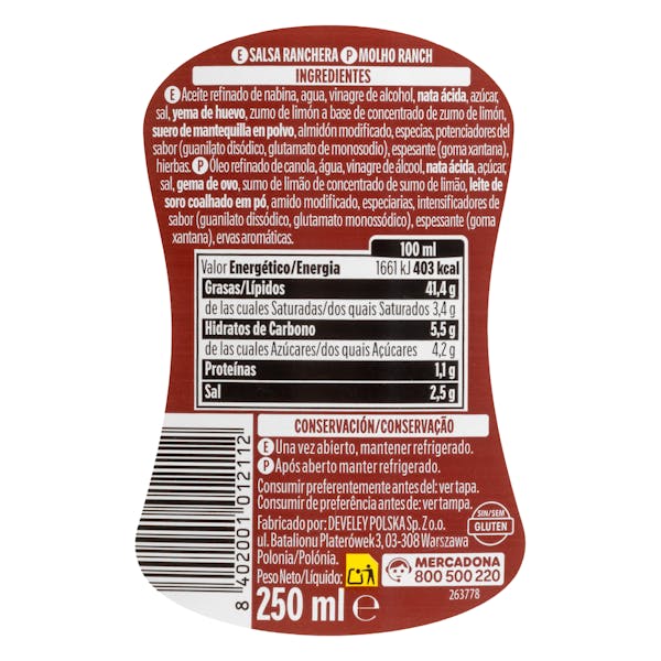 Salsa Ranch Hacendado