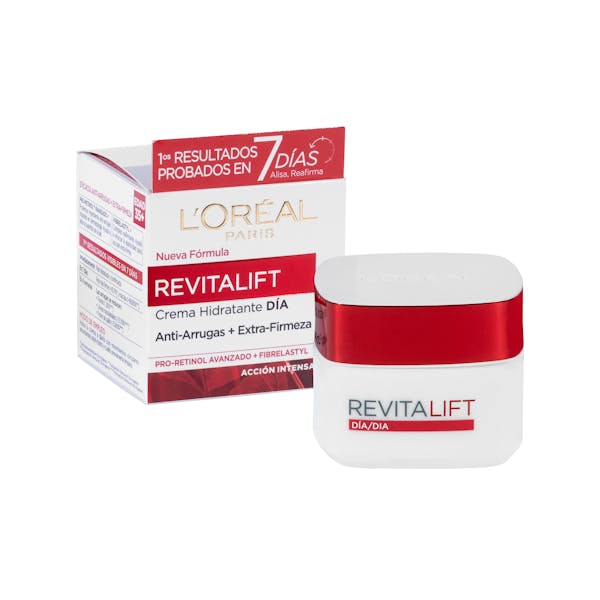 Crema facial hidratante dĂa Revitalift L'OrĂ©al antiarrugas extra firmeza | Mercadona compra online crema facial hidratante loreal