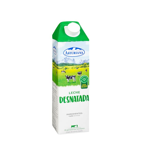 Leche desnatada Asturiana