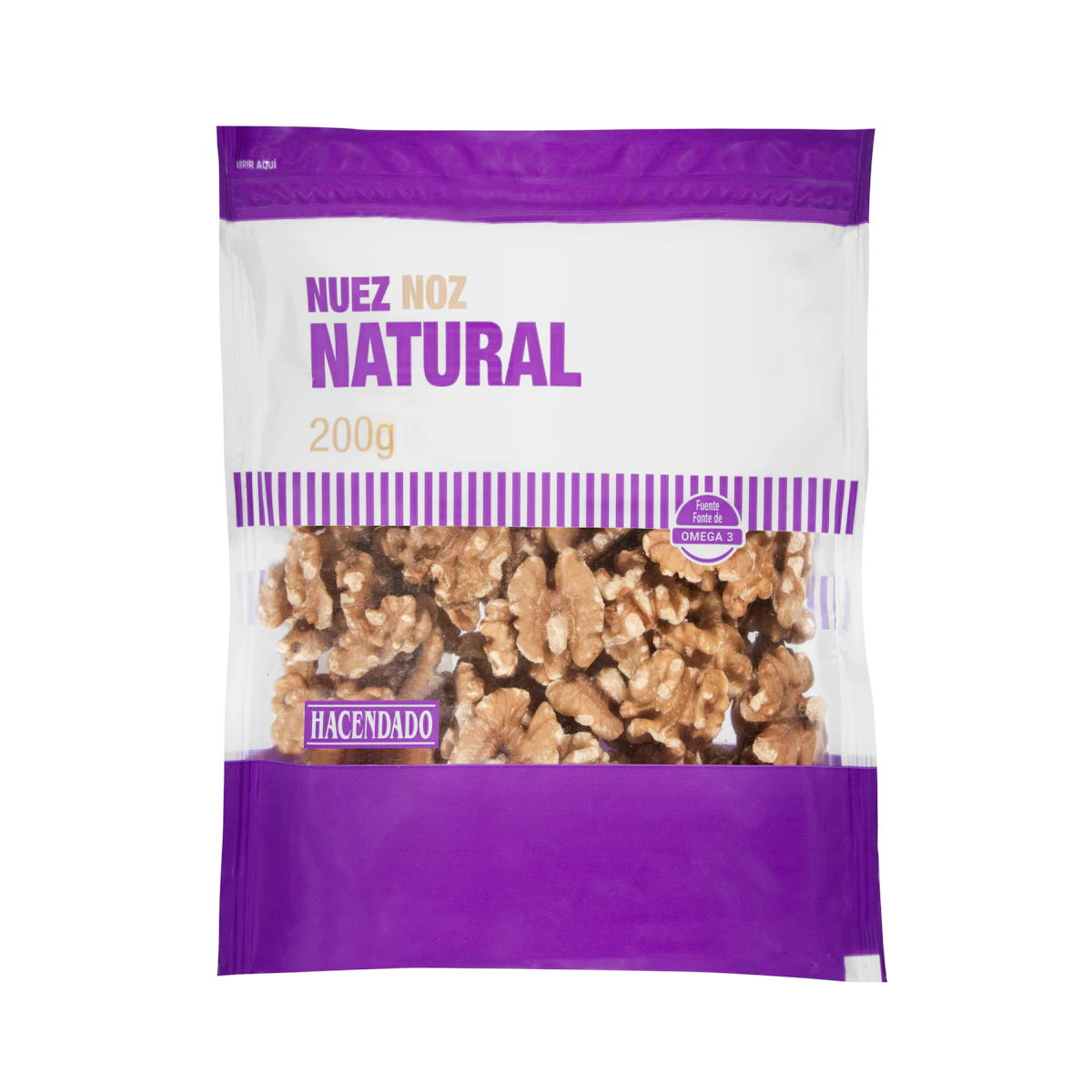 Nuez natural Hacendado pelada – Mercadona – صورة إعلانية للمنتج