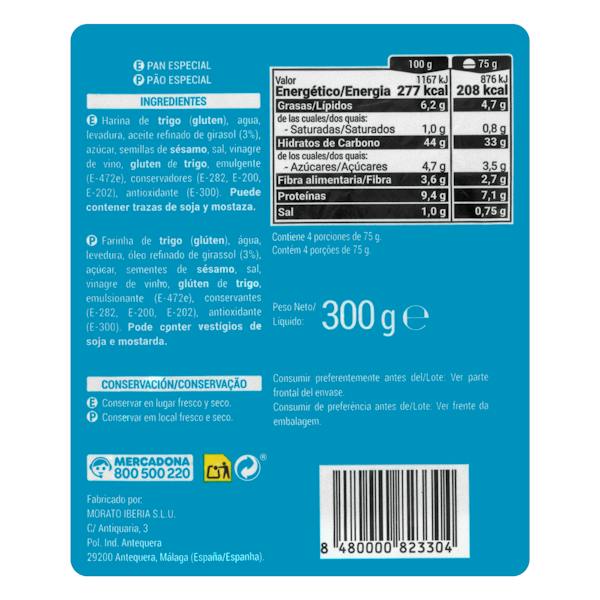 Etiqueta / ingredientes