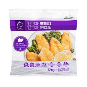 Filetes de merluza al huevo Hacendado ultracongelados