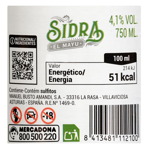 Sidra asturiana El Mayu