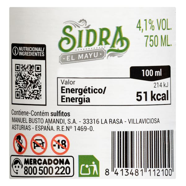 Sidra asturiana El Mayu