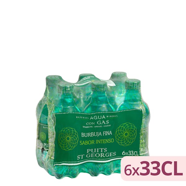 Agua mineral con gas pequeña Saint George sabor intenso