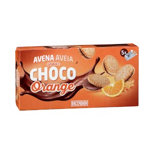 Choco Orange flavored oat cookies with chocolate cream filling