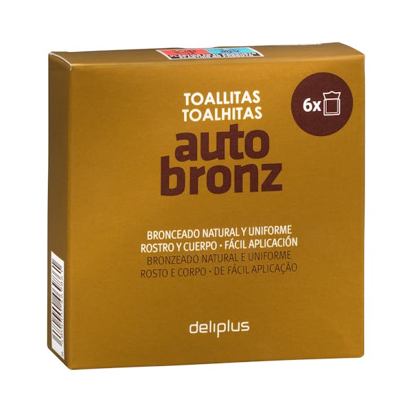 Imagen de Toallitas rostro y cuerpo autobronceadoras Deliplus monodosis