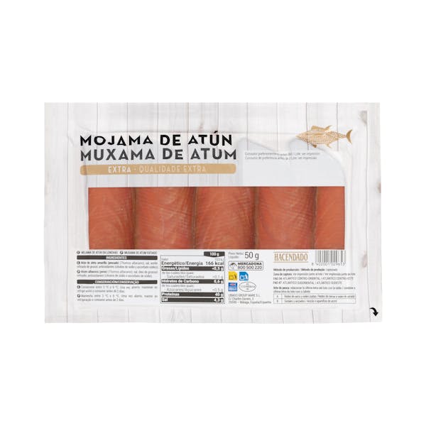 Imagen de Mojama de atún extra Hacendado lonchas