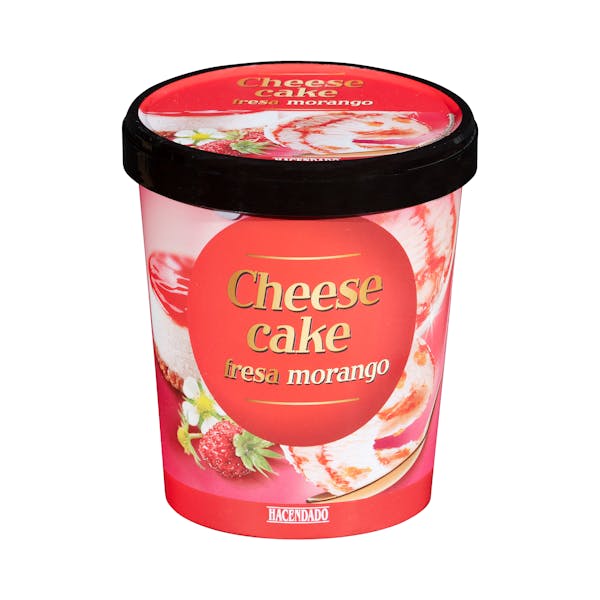 Helado tarta de queso Hacendado con fresas | Mercadona compra online