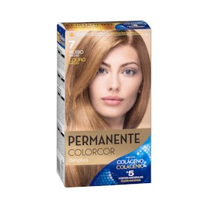 Coloración permanente 7 rubio medio Colorcor