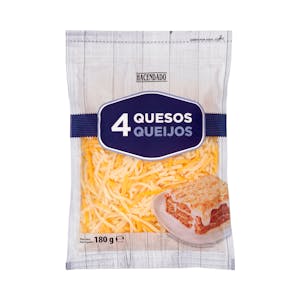 Queso rallado 4 quesos Hacendado