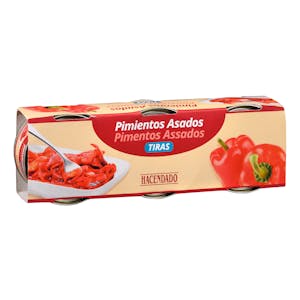 Pimientos rojos asados Hacendado en tiras extra