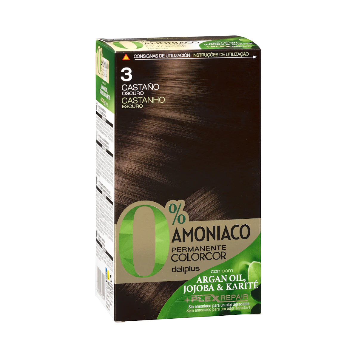 Coloración permanente 0% amoníaco 3 castaño oscuro Colorcor – Mercadona – صورة إعلانية للمنتج