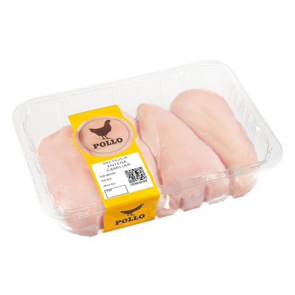 Imagen de Pechugas enteras familiar de pollo