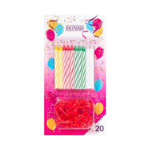 Velas de cumpleaños Hacendado