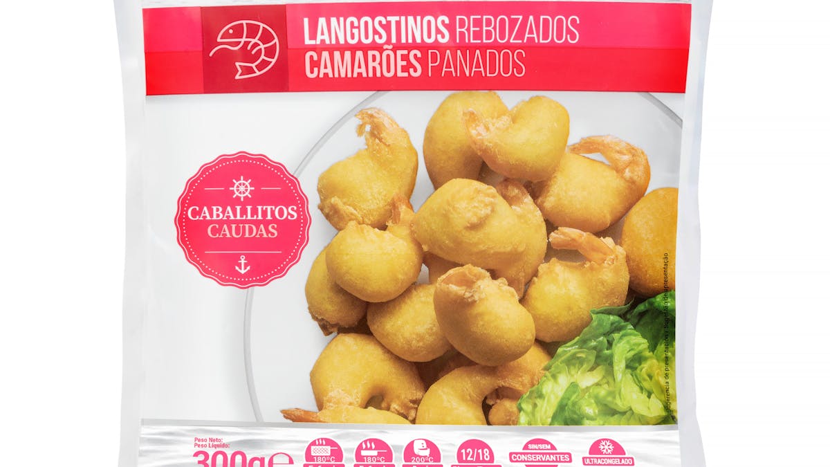 Langostino caballitos rebozados Hacendado ultracongelados