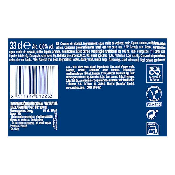 Etiqueta / ingredientes