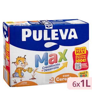 Bebida láctea con cereales crecimiento y desarrollo Puleva Max