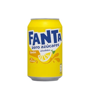 Refresco Fanta limón zero azúcares añadidos