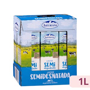 Leche semidesnatada Asturiana