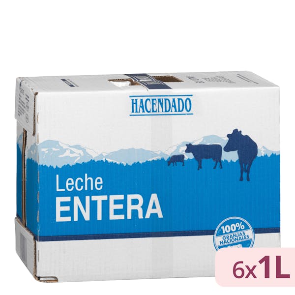 precios Leche Entera Hacendado 6 L. en Mercadona