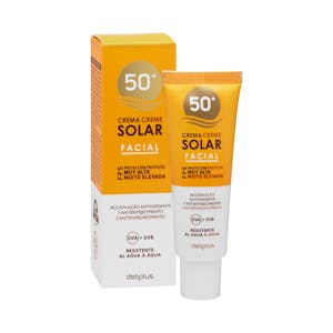 Crema protección solar facial Deliplus FPS 50+