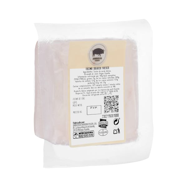 Tocino de cerdo ibérico