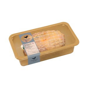 Pularda rellena con trompetilla y trufa
