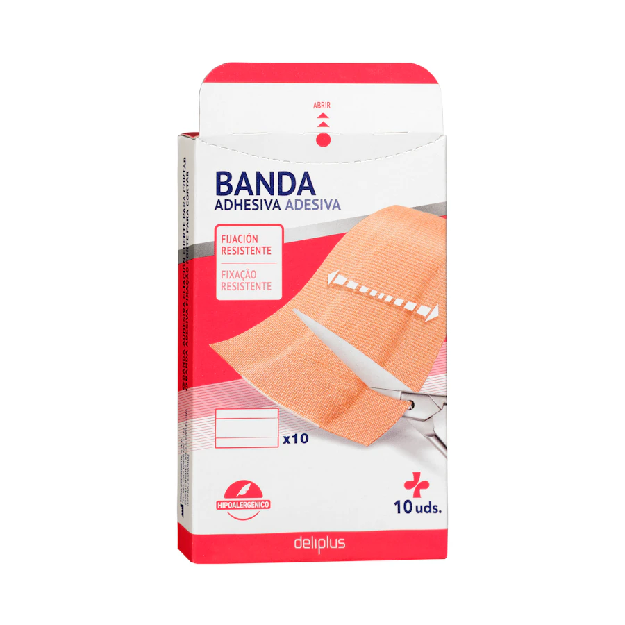 Bandas adhesivas fijación fuerte color beige Deliplus para cortar – Mercadona – صورة المنتج