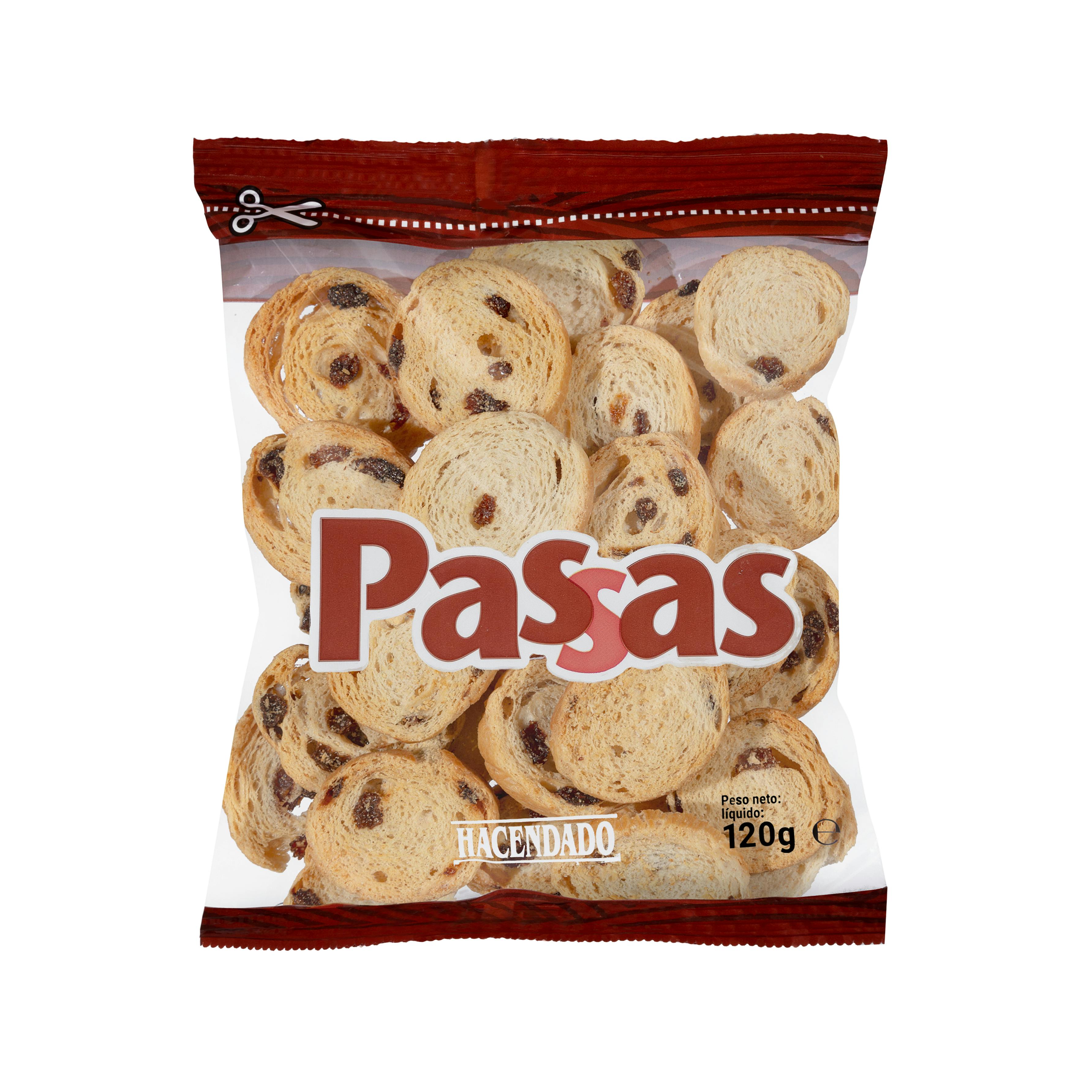 Pan tostado pasas HACENDADO