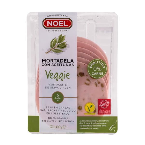 Mortadela veggie con aceitunas Noel lonchas Mercadona compra online