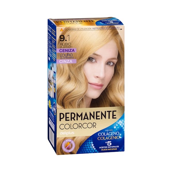 Coloración permanente 9.1 rubio clarísimo ceniza Deliplus