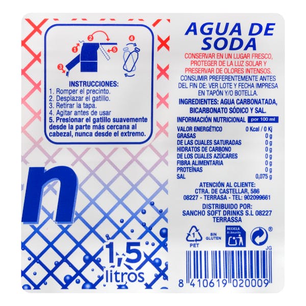 Agua de soda con sifón La Casa