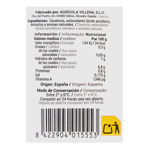 Palitos de zanahoria