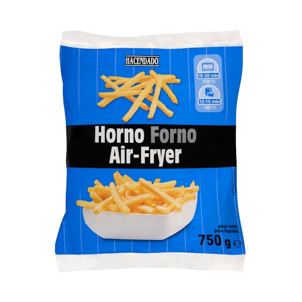 Patatas fritas horno y air fryer Hacendado ultracongeladas