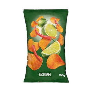 Patatas fritas sabor chili y lima Hacendado