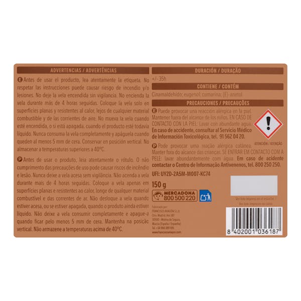Vela perfumada Chai Bosque Verde
