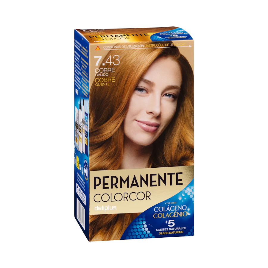 Coloración permanente 7.43 cobre cálido Colorcor – Mercadona – صورة المنتج
