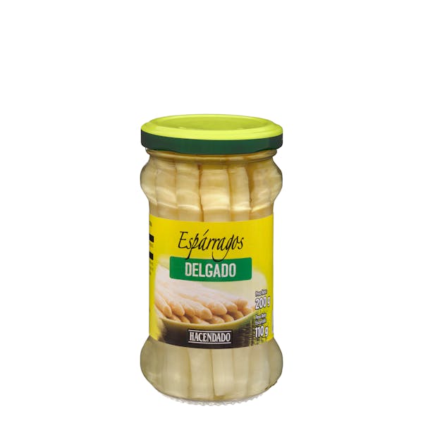 Espárragos blancos delgados Hacendado cortos 0.2kg